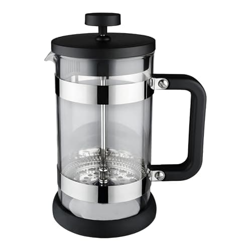 Image of Café Olé LM-08C Moderno 800 ml Cafetière French Press Coffee Maker, 6-Cup, Black / Silver