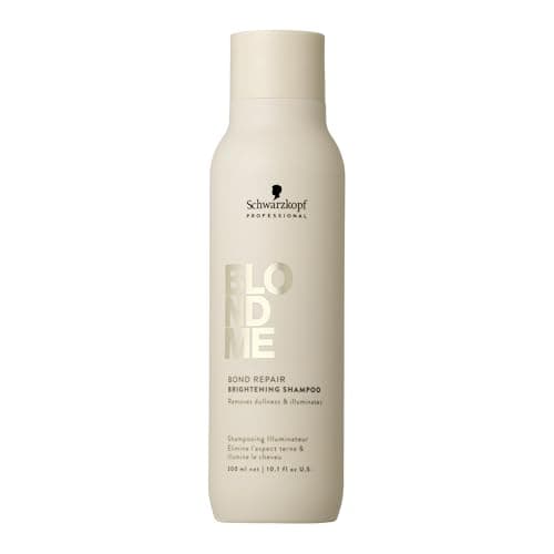 Image of Schwarzkopf Professional BLONDME Bond Repair Brightening Shampoo Hair Shampoo Removing Environmental Pollutants Almond Oil White Tea Hydrating Strengthening And Deeply Nourishing 300 ml