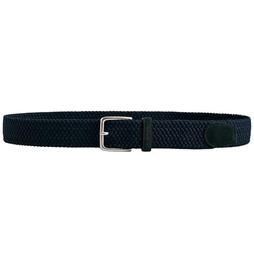 Image of GANT Men's Elastic Braid Belt, Evening Blue, Standard, Evening Blue, One Size