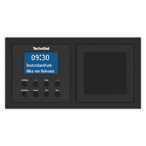 Image of TechniSat DAB+/FM Flush-Mounted Radio, Black, 15,1 x 8 x 4,5 cm