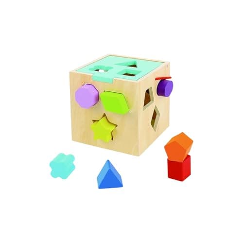 Image of Tooky Toy Wooden Shape Sorter