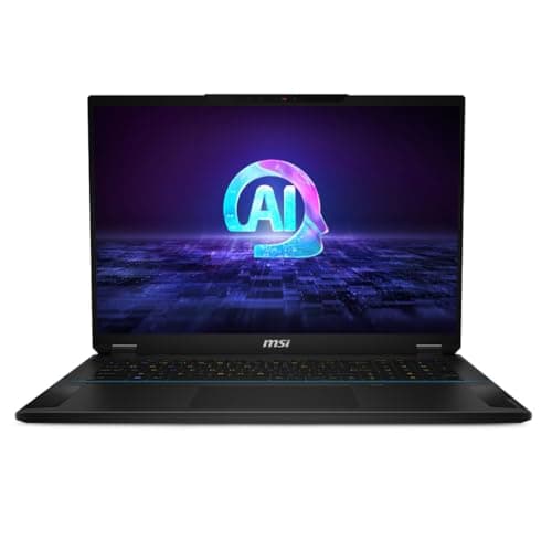 Image of MSI Notebook Stealth AI Studio 18" 16:10 UHD+ Gaming Laptop, (Intel Core Ultra 9 185H, NVIDIA GeForce RTX 4080, 32GB RAM, 2TB SSD, Windows 11 Pro), Midnight Black