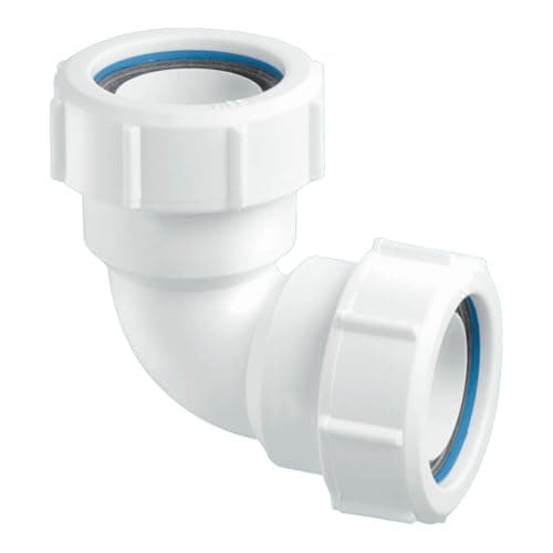 Image of McAlpine MT4 90 Degree Multifit Bend - White