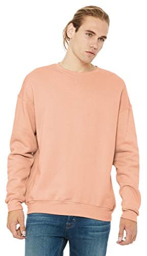 Image of Bella Canvas 3945 Unisex Drop Shoulder Sweatshirt-Peach-S (US)