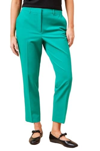 Image of Dorothy Perkins Women’s Ankle Grazer Trousers Green
