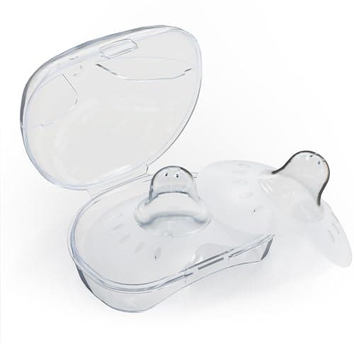 Image of Porwke Nipple Shields for Breastfeeding 20mm, 100% Food-Grade Silicone Nipple Shields Without BPA/BPS, Breast Feeding Essentials Includes 2 Shields and Case, Ultra-Thin & Soft, Protect Breastfeeding