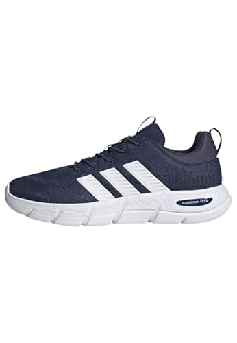 Image of adidas Men's Cloudfoam Flex Elastic Laces Shoes, Dark Blue/FTWR White/Shadow Navy, 13.5 UK