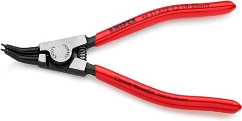 Image of KNIPEX Circlip Pliers for External Circlips on Shafts 45° Angled with Plastic Coating 130 mm, 46 31 A12