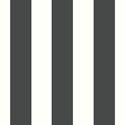 Image of Black and White Stripes Wallpaper - Vertical Lines - Paste The Wall Wallpaper for Living Room, Bedroon, Kitchen, Hallway, Office, Feature Wall