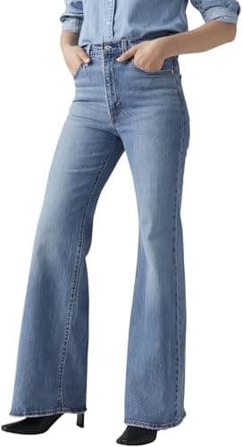 Image of Levi's Women's Ribcage Bells Blacks, Sonoma Walks, 27W x 32L