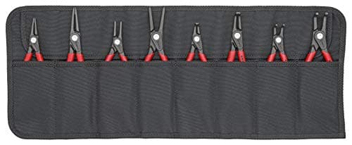 Image of KNIPEX - 00 19 58 V02 Tools - 8 Piece Precision Circlip Pliers Set (001958V02)
