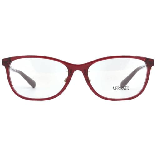 Image of Versace Eyeglasses VE 3297 D 388 Transparent Red, Transparent Red, 55/16/140