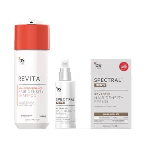 Image of DS Laboratories Revita Shampoo w/Biotin, Caffeine & Hair Growth Stimulating Ingredients, Helps Block DHT w/DNC-N Nanoxidil 5% Hair Growth Treatment