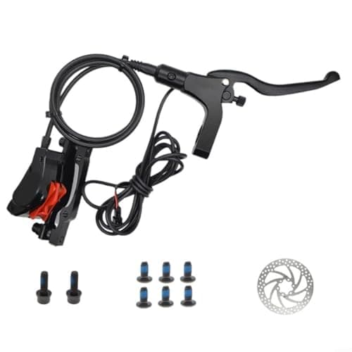 Image of 2-Piece Hydraulic Disc Brake Set For E-Bike CNC Aluminum Dual Piston Calipers With 160Mm Rotors, Power-Off Safety Levers Mineral Oil Compatible For Electric Bikes And Scooters Commuting(F+R +2xdisc)