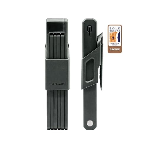 Image of Hiplok CP1 Switch 105 Folding Lock, Black, 105 cm Sluitingsbereik