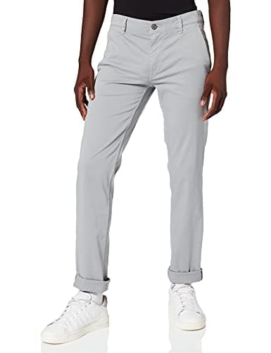 Image of BOSS Men's Schino-Slim D Trousers, Silver 47, 35W / 36L