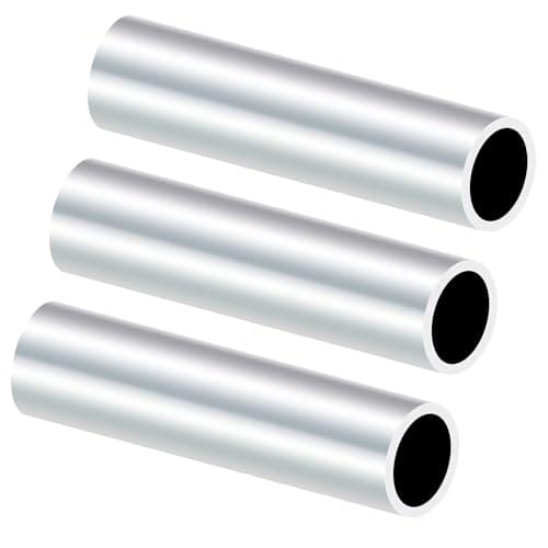 Image of iMeistek 6063 Aluminium Tubes, 22mm OD 18mm ID 150mm Length Seamless Straight Aluminium Round Tubing Pipe for DIY Model,Industrial(3PCS)