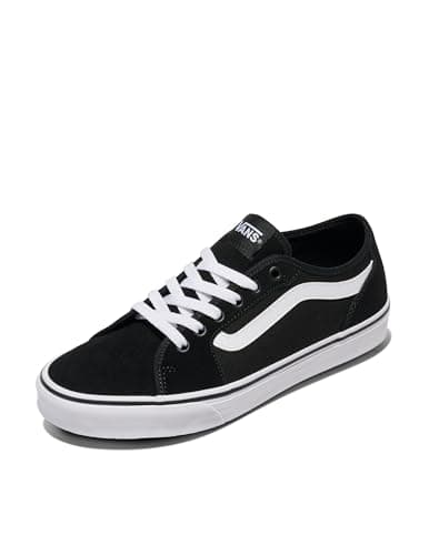 Image of Vans Men's Mn Filmore Decon Sneaker, Suede Canvas Blk White, 9.5 UK