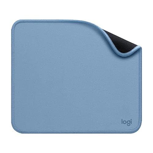 Image of Logitech Mouse Pad - Studio Series, Computer Mouse Mat with Anti-Slip Rubber Base, Easy Gliding, Spill-Resistant Surface, Durable Materials, Portable, in a Fresh Modern Design, Blue Grey
