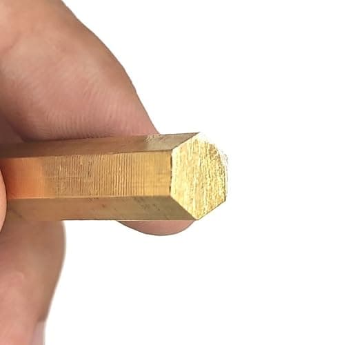 Image of Styire 10pcs Brass Hex Rods Brass Hexagonal Bar 3mm 4mm 5mm 6mm 7mm 8mm 9mm 10mm 11mm 12mm 13mm 14mm 15mm 16mm 17mm 18mm 19mm 20mm 30mm 40mm Stock(6x1000mm)