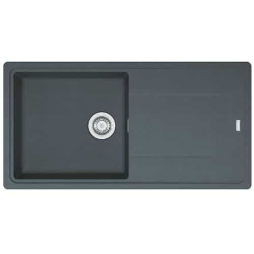 Image of Franke Gemini GMD611GP 1.0 Bowl Tectonite Reversible Graphite Grey Kitchen Sink