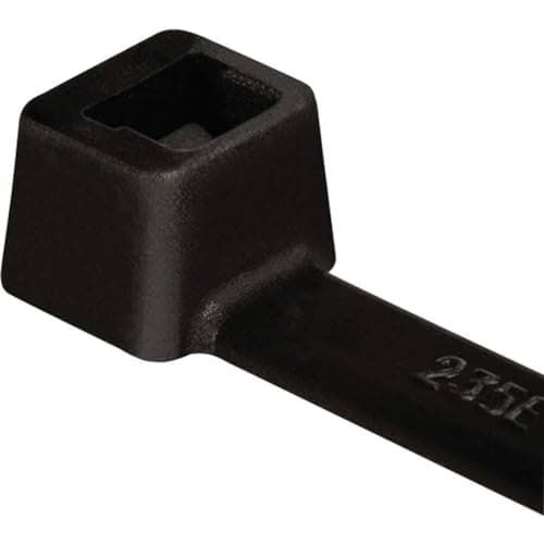 Image of HELLERMANN TYTON HellermannTyton 111-08010 T80R-N66-BK-C1 Cable Ties 210 mm 4.70 mm Black Weather-Resistant Pack of 100
