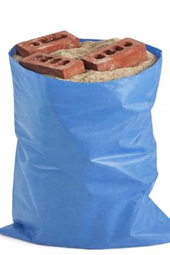 Image of HOT BARGAINS 100 X Extra Strong Heavy Duty Blue Rubble Sacks 32L 20" X 30",Garden waste Bags Black Builders Bags