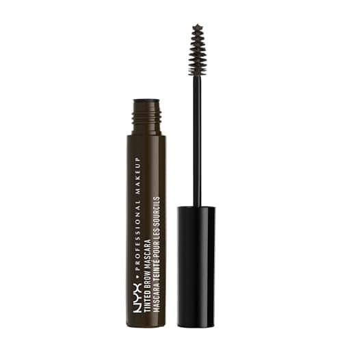 Image of NYX Professional Makeup Tinted Brow Mascara, Eyebrow Pigment, Creamy Gel Formula for Brow Colour and Structure, 6.2 g, Colour: Black