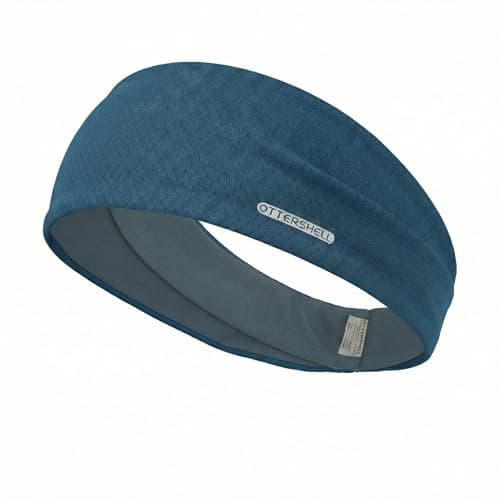 Image of OTTERSHELL Sports Headband for Women and Men, Black Moisture-Wicking Workout Headband for Yoga, Running, Gym, and Tennis (Blue - L86, One Size)