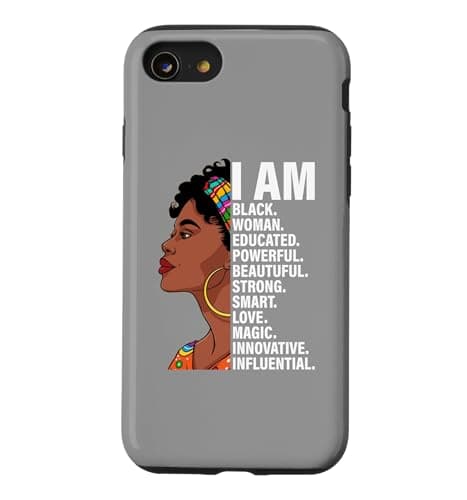 Image of African American I Am Black Woman Magic Case for iPhone SE (2020) / 7/8