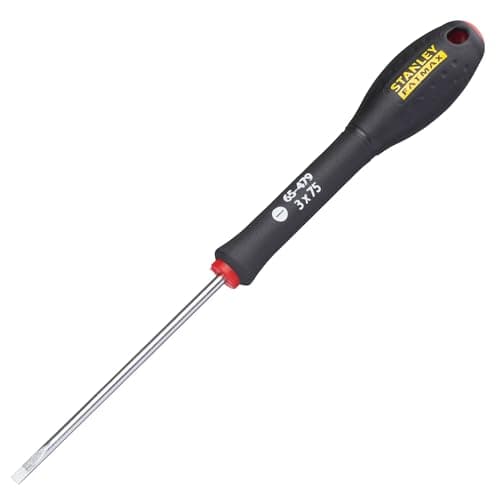 Image of Stanley 0-65-479 Fat Max Screwdriver Flared 3X75Mm-Black And Red