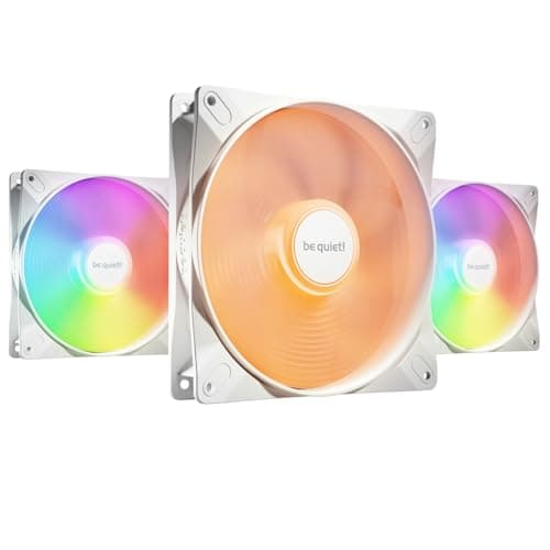 Image of be quiet! Light Wings LX 140mm PWM White Triple Pack, 3 PC Case Fans Included, Illuminated Hub, Multiple Colors and Modes, Optimized Fan Blades for Extraordinary Air Pressure, Daisy Chain Option