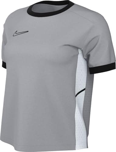 Image of NIKE FZ9756-012 W NK DF ACD25 SS TOP Sweatshirt Women's Wolf Grey/Black/White/Black Size XL