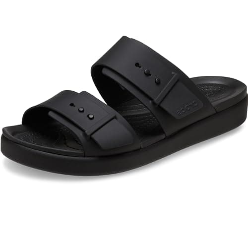 Image of Crocs Women Sandal,Brooklyn Buckle Low,Black,6 UK Women
