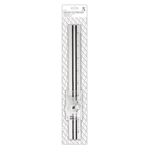 Image of Xcut Mount Cutter Set Craft, For Cutting Up To 7mm Thick, Comes With 3 Extra Blades, For Cutting At 45° & 90° Angles, White