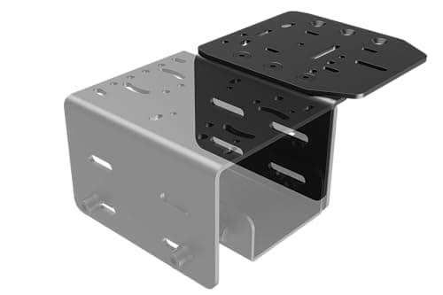 Image of Trak Racer TR One Left/Right Side Handbrake Mount Adjustable Aluminium Profile Rig Bracket Compatible with Load Cell Handbrakes Heusinkveld, Fanatec, Simagic & More