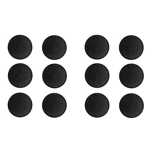 Image of Professional Magnetic Clasp Office Magnets Blackboard Whiteboard Round Magnets Multi Function Magnetic Button for Office School Home Fridge Craft (12 x Black Round Magnets)