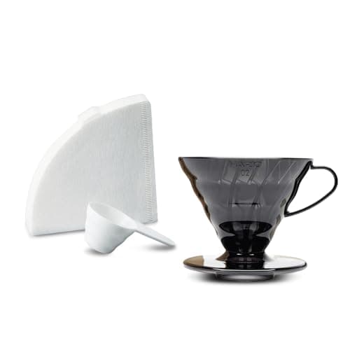 Image of Hario V60 Coffee Dripper Set Transparent Black (Size 02)
