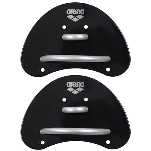 Image of arena Finger Paddle Elite Swimming Paddles, Pool Training Accessory, Pool Paddles with Adjustable Straps, Uncovered Palm