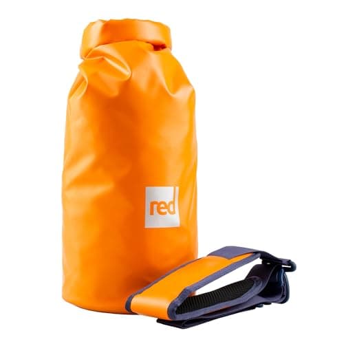 Image of Red Original Waterproof Roll Top Dry Bag 10L with Shoulder Strap– Completely Submergible, Puncture-Resistant, for Paddleboarding, Swimming, Kayaking - Bitter Orange
