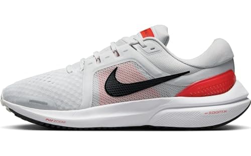 Image of NIKE Men's Nike Air Zoom Vomero 16 Sneaker, Photon Dust Black Lt Crimson White, 9 UK