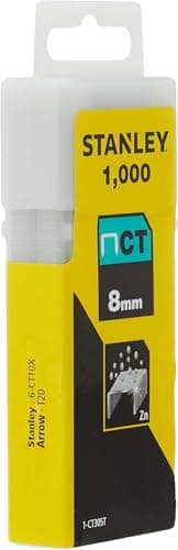 Image of Stanley 1-CT305T 8mm Flat Narrow Crown Staples (1000 Pieces)