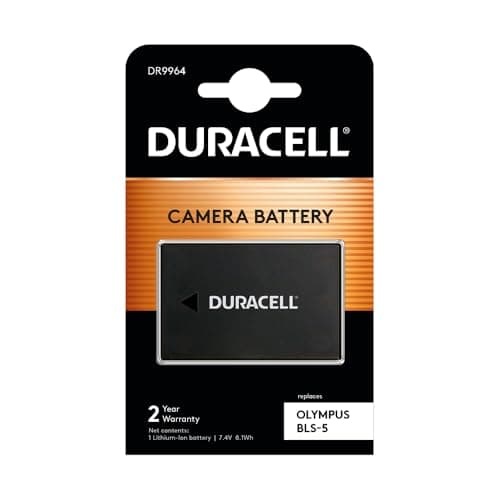 Image of Duracell Premium Analog Olympus BLS-5 Battery PEN E-P3 E-PL1 E-PL2 E-PL3 7.4V 1050mAh