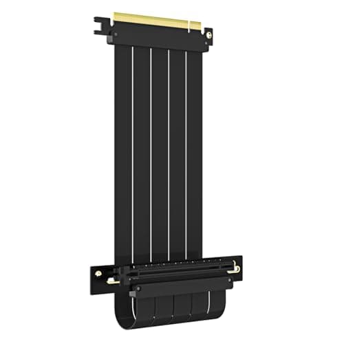 Image of GLOTRENDS 300mm PCIe 4.0 X16 Riser Cable for PCIe 4.0/3.0 GPUs, Such as GeForce RTX 40/30 Series and AMD Radeon RX7000/RX6000 Series, etc