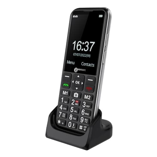 Image of Geemarc Amplified Clamshell Mobile Phone with Large Keys, SOS Function and One-touch Memory Buttons - Bluetooth (CL8600)