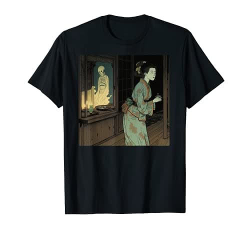 Image of Something Wicked from Japan: A Ghost Is Following Me Design T-Shirt