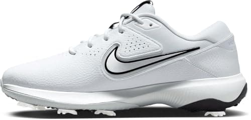 Image of Nike Victory Pro 3 Men's Golf Shoes (Wide) (DX9028-101, White/Pure Platinum/Black) Size 8.5, White, 6.5 UK