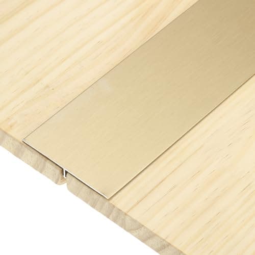 Image of sourcing map 3Pcs T-Molding Transition Strips, 9m x 60mm (L x W) Aluminium Alloy Floor Flat Divider Strip Vinyl Flooring Edging Trim for Floor Gaps Doorways, Brushed Bronze