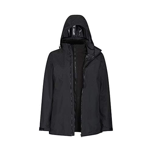 Image of Regatta Womens Classic Waterproof 3 In 1 Jacket, Balck, Size 10