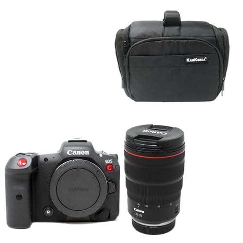 Image of KamKorda Camera Bag + R5 C Mirrorless Cinema Camera with RF 24-70mm f/2.8L IS USM, Two Cameras in One Body: Photo + Cinema, 45MP Stills, Full-Frame 8K CMOS Sensor + 2 Year Warranty